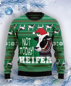 Cow Not Today Ugly Christmas Sweater Product Photo 1