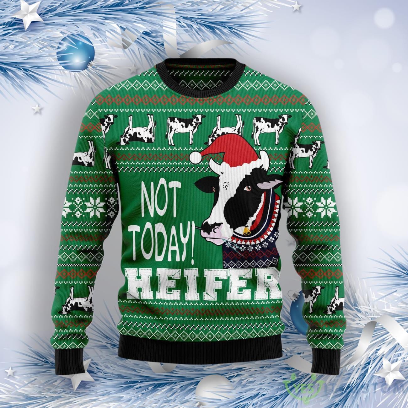 Cow Not Today Ugly Christmas Sweater 7 Cow Not Today Ugly Christmas Sweater Product Photo 1