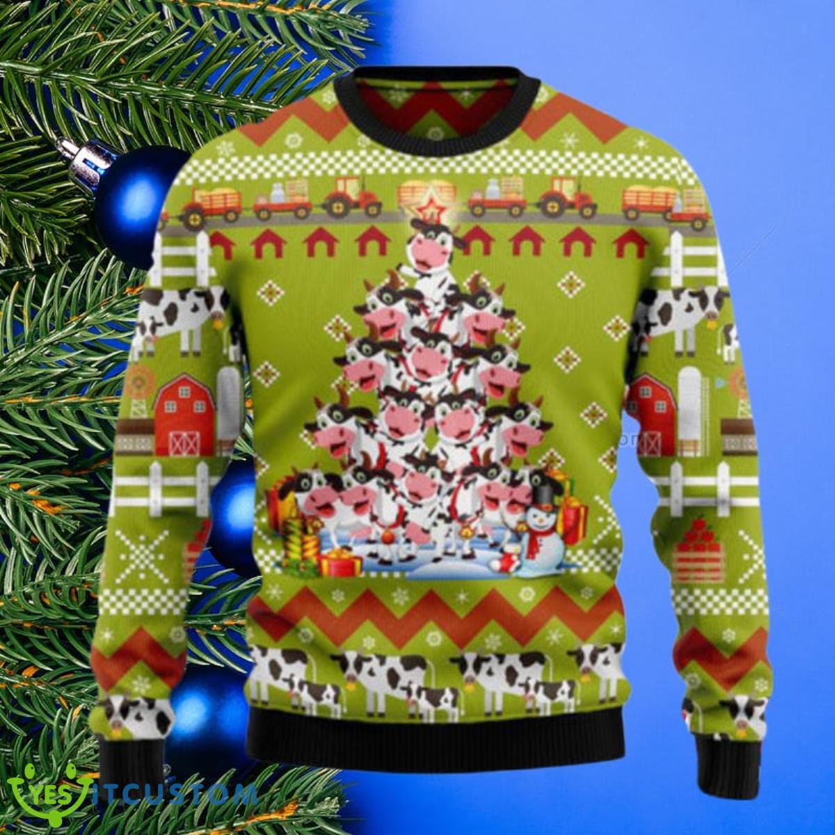 Cow Pine Tree Christmas T299 Ugly Christmas Sweaters Style Gift For Men And Women 3 Cow Pine Tree Christmas T299 Ugly Christmas Sweaters Style Gift For Men And Women Product Photo 1