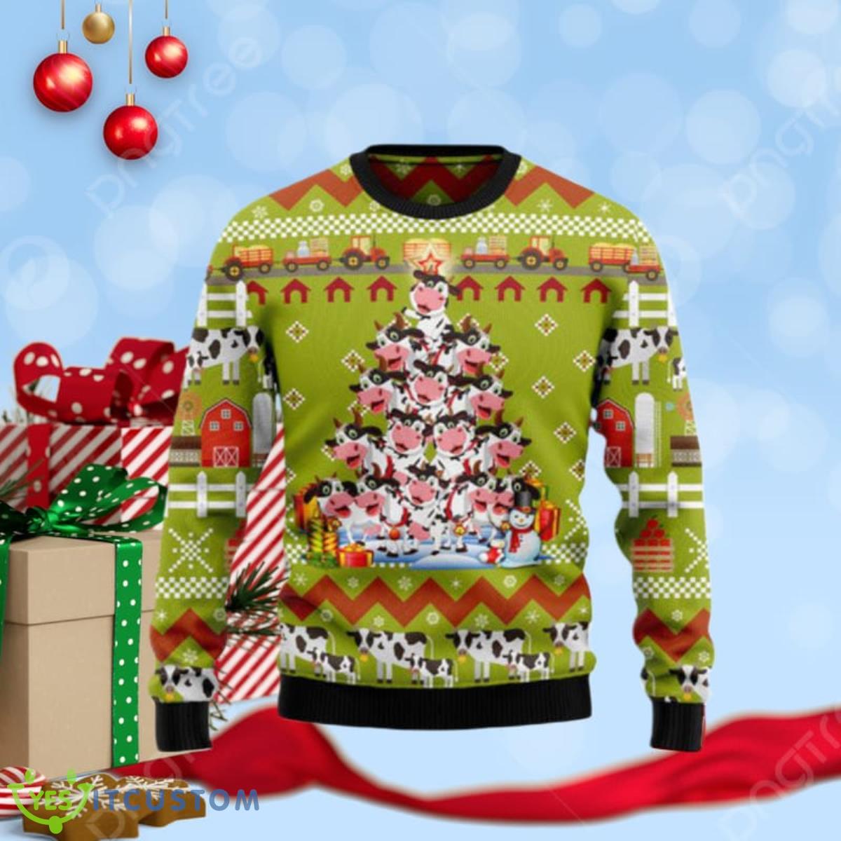 Cow Pine Tree Christmas Ugly Christmas Sweaters Special Gift For Men And Women 3 Cow Pine Tree Christmas Ugly Christmas Sweaters Special Gift For Men And Women Product Photo 1