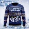 Crazy Cat Ugly Christmas Sweater, For Men & Women, Best Gift For Christmas Product Photo 1