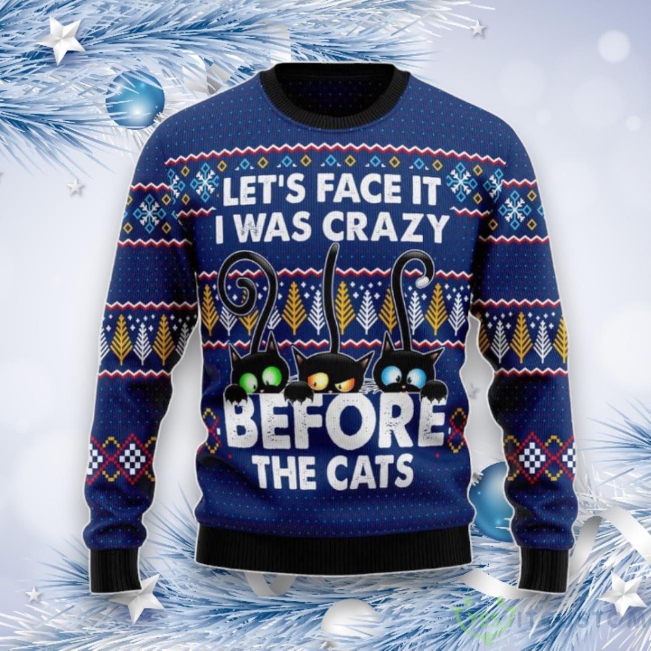 Crazy Cat Ugly Christmas Sweater, For Men & Women, Best Gift For Christmas 3 Crazy Cat Ugly Christmas Sweater, For Men & Women, Best Gift For Christmas Product Photo 1