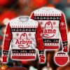 Custom Name Arby's Fast Food Ugly Christmas Sweater Food Christmas Gift Food & Wine Gifts 3D Sweater Product Photo 1