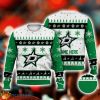Custom Name Dallas Stars Ice Hockey Ugly Christmas Sweater Funny Christmas Sweater Product Photo 1