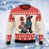 Custom Name Dog Dad Christmas Ugly Christmas Sweater, Christmas Gift For Pet Lovers Product Photo 1