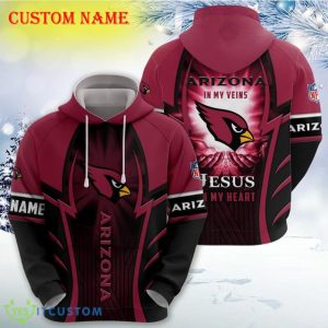 Custom Name NFL Arizona Cardinals Hoodie, SweatShirt, T Shirt, Zip Hoodie All Over Printed For Fans Gift Christmas - Custom Name NFL Arizona Cardinals Hoodie, SweatShirt_1