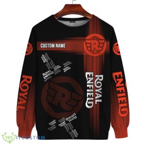 Custom Name Royal Enfield Car Lovers Red 3D Hoodie, T Shirt, Sweatshirt AOP For Men And Women Gift Christmas - Royal Enfield Car 3D Hoodie, Zip Hoodie_5