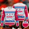 Custom Name Sonic Drive-In Fast Food Ugly Christmas Sweater Food Christmas Gift Food & Wine Gifts 3D Sweater Product Photo 1