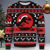 Customized Dinosaur Jurassic Park Ugly Christmas Sweater Product Photo 1
