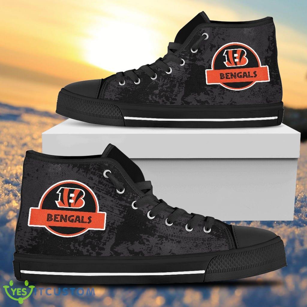 Cute Jurassic Park Cincinnati Bengals High Top Shoes Gift For Passionate Fans 2 Cute Jurassic Park Cincinnati Bengals High Top Shoes Gift For Passionate Fans Product Photo 1