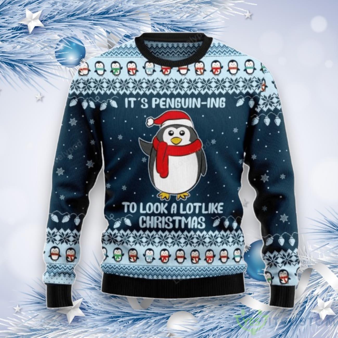 Cute Penguin Ugly Christmas Sweater – Perfect For Christmas Gift 3 Cute Penguin Ugly Christmas Sweater – Perfect For Christmas Gift Product Photo 1