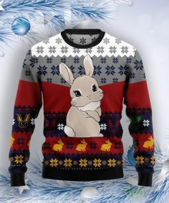 Cute Rabbit Ugly Christmas Sweater Product Photo 1