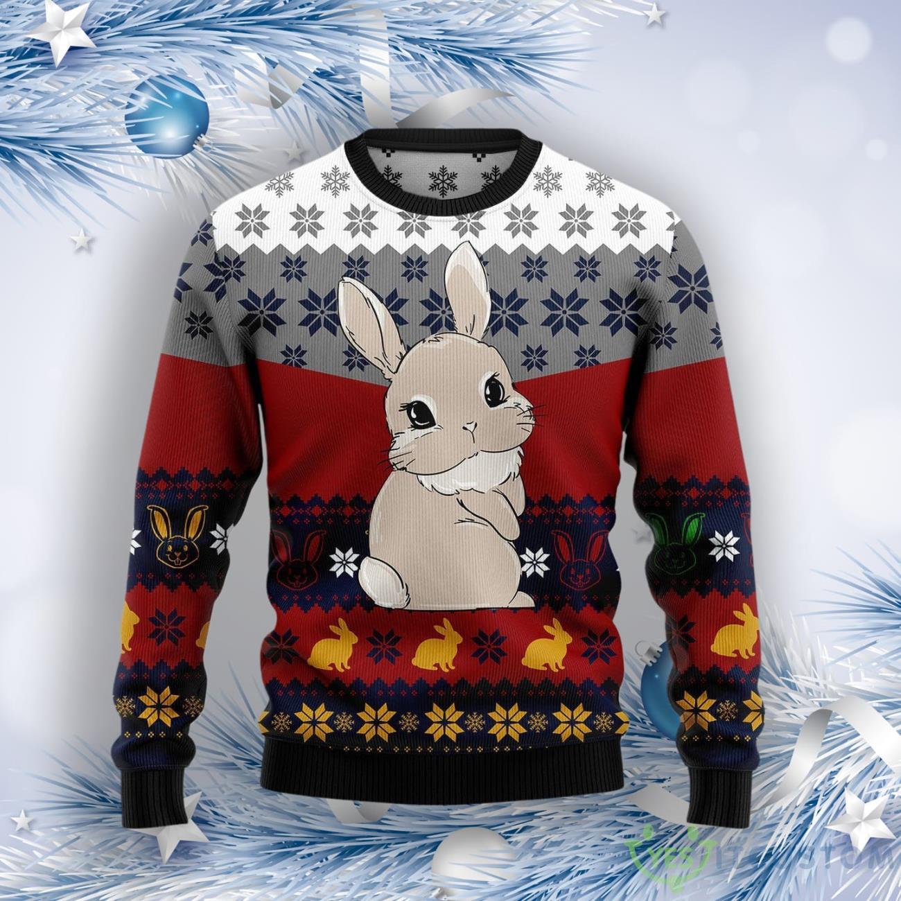 Cute Rabbit Ugly Christmas Sweater 7 Cute Rabbit Ugly Christmas Sweater Product Photo 1