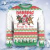 Dabbing Through The Snow Ugly Christmas Sweater, Dabbing Christmas Ugly Sweater Product Photo 1