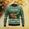 Dachshund Walking In Weiner Wonderland Ugly Christmas Sweater Best Gift Product Photo 1