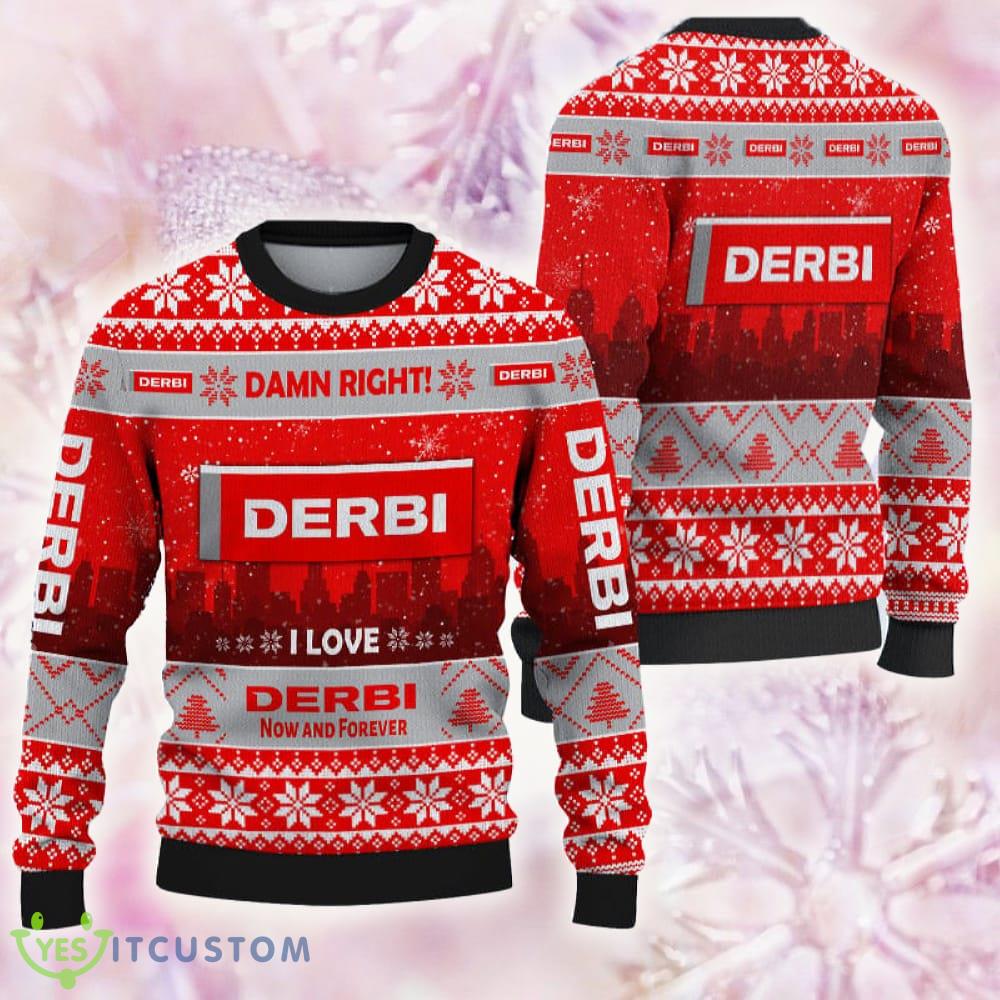 Derbi Logo Car Ugly Christmas 3D Sweater Gift For Fans 3 Derbi Logo Car Ugly Christmas 3D Sweater Gift For Fans - Derbi Logo Car Ugly Christmas 3D Sweater Gift For Fans