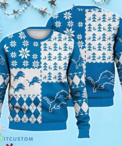 Detroit Lions Ugly Christmas Sweater New Design For Fans Product Photo 2