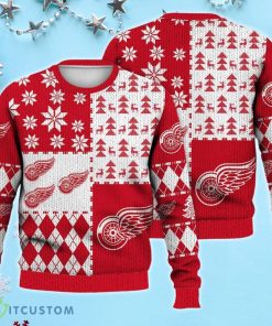 Detroit Red Wings NHL Ugly Christmas Sweater 2023 For Fans Product Photo 2