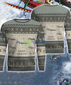 DH.114 Heron Aircraft Ugly Christmas 3D Sweater For Air Force - DH.114 Heron Aircraft Ugly Christmas Sweater For Men And Women Photo 1