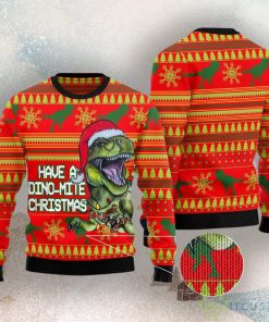 Dinosaur Funny Ugly Christmas Sweater 5 Dinosaur Funny Ugly Christmas Sweater Product Photo 3