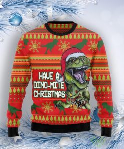 Dinosaur Funny Ugly Christmas Sweater Product Photo 1