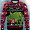 Dinosaur Santa Print Crew Neck Christmas Ugly Sweater Product Photo 1