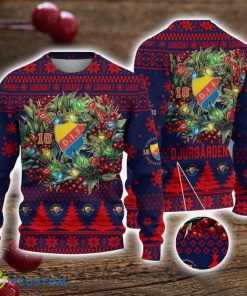 Djurgårdens IF 3D Ugly Christmas Sweater Christmas Gift For Fans Men Women Christmas Sweater Product Photo 1