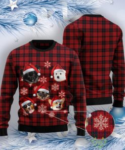 Dog Christmas Snowflake Ugly Christmas Sweater Product Photo 3