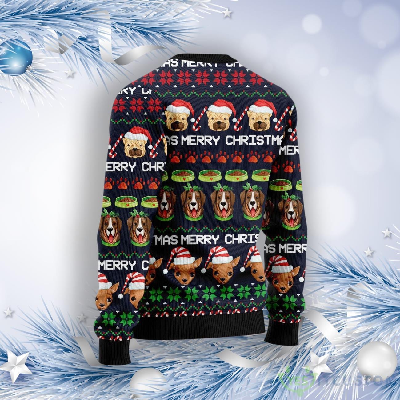 Dog Cute Face Ugly Christmas Sweater 8 Dog Cute Face Ugly Christmas Sweater Product Photo 2