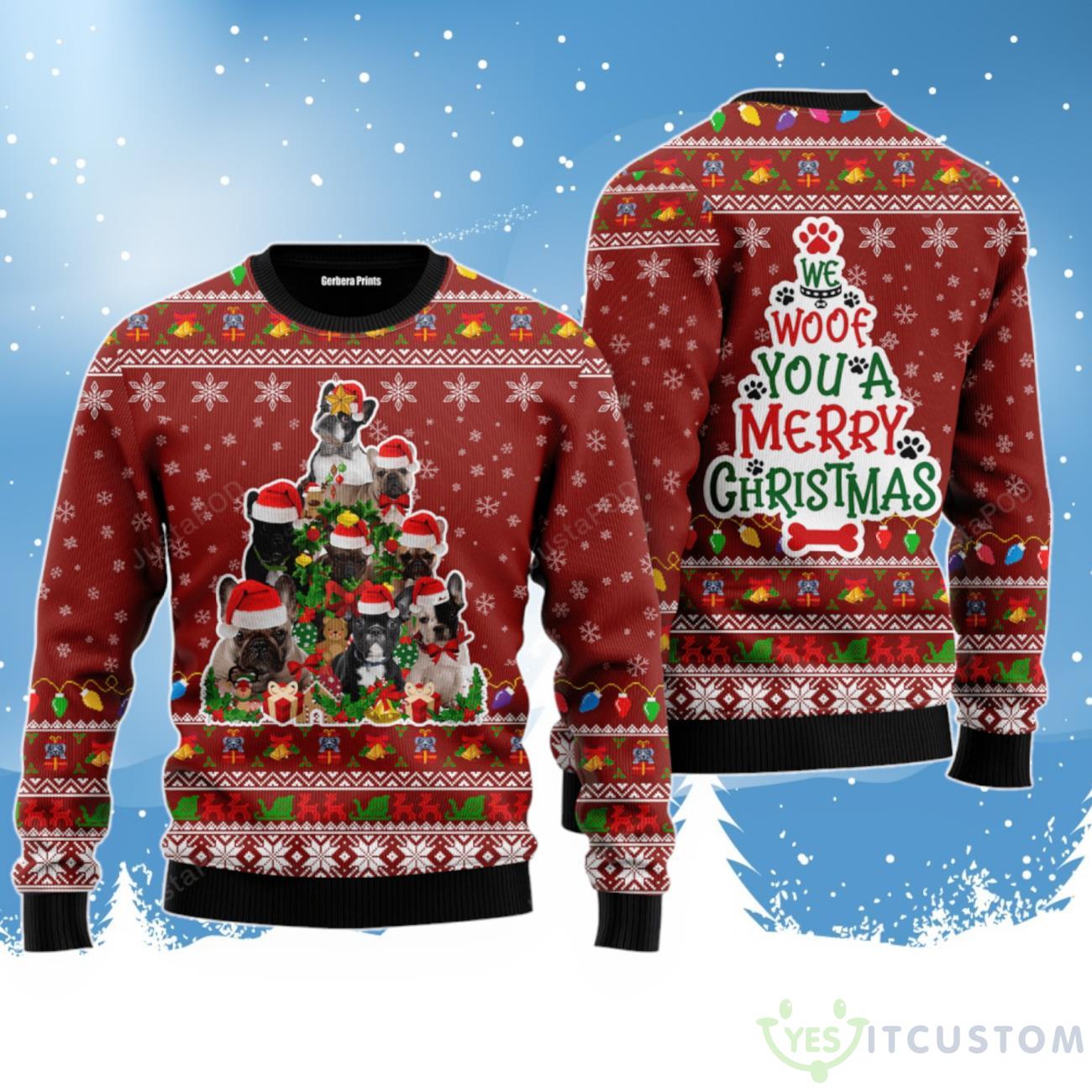 Dog We Woof You A Merry Christmas Ugly Sweater – 3D All Over Printed Festive Attire 3 Dog We Woof You A Merry Christmas Ugly Sweater – 3D All Over Printed Festive Attire Product Photo 1