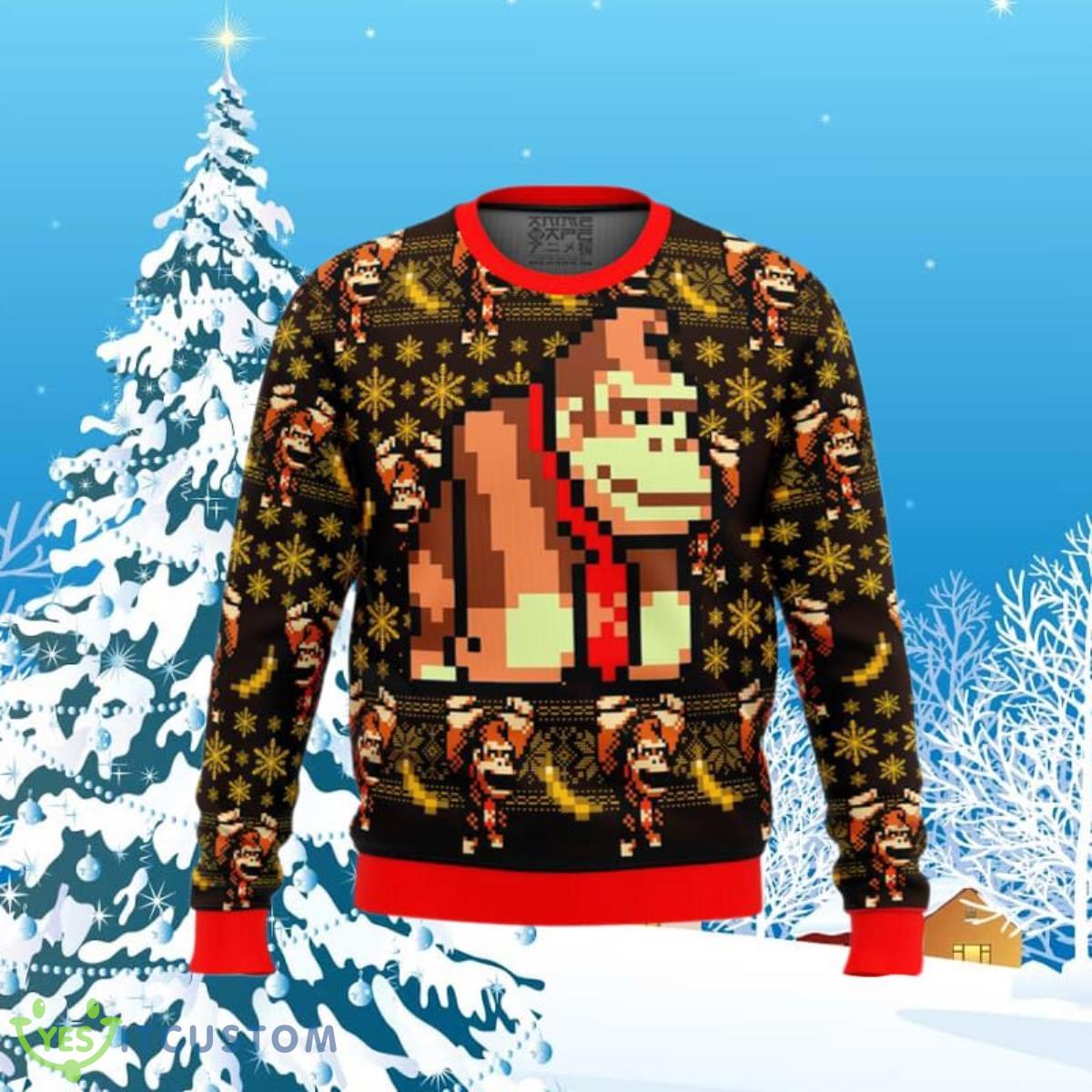 Donkey Kong Sprite Ugly Christmas Sweaters Unique Gift 3 Donkey Kong Sprite Ugly Christmas Sweaters Unique Gift Product Photo 1