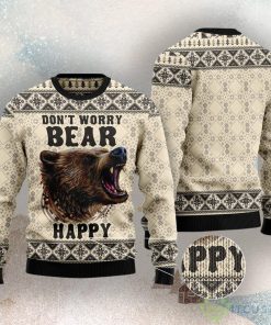 Don'T Worry Bear Happy Ugly Christmas Sweater 5 Don'T Worry Bear Happy Ugly Christmas Sweater Product Photo 3