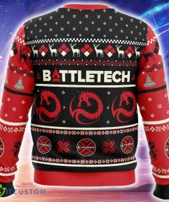 Draconis Battletech Knitted Christmas Sweater AOP Gift Holidays - Draconis Battletech Ugly Christmas Sweater_2