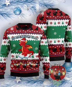Dragon Christmas List Ugly Christmas Sweater 5 Dragon Christmas List Ugly Christmas Sweater Product Photo 3