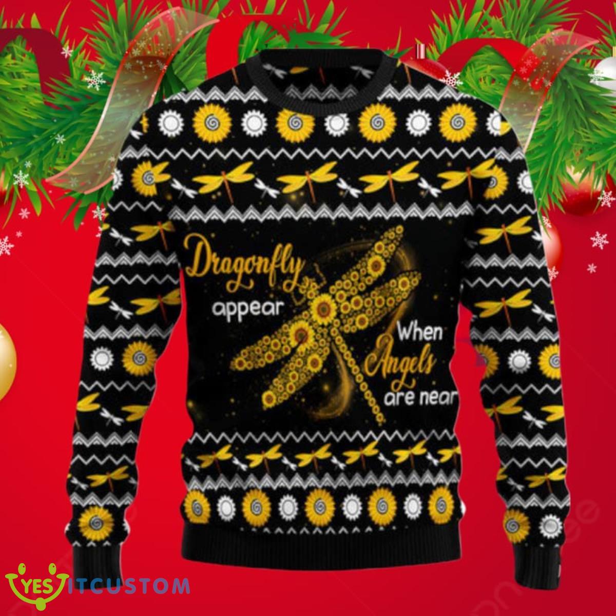 Dragonfly Sunflower Ugly Christmas Sweaters Style Gift For Men And Women 3 Dragonfly Sunflower Ugly Christmas Sweaters Style Gift For Men And Women Product Photo 1