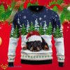 Dreaming Rottweiler Under Snow Ugly Christmas Sweaters Style Gift For Men And Women Product Photo 1