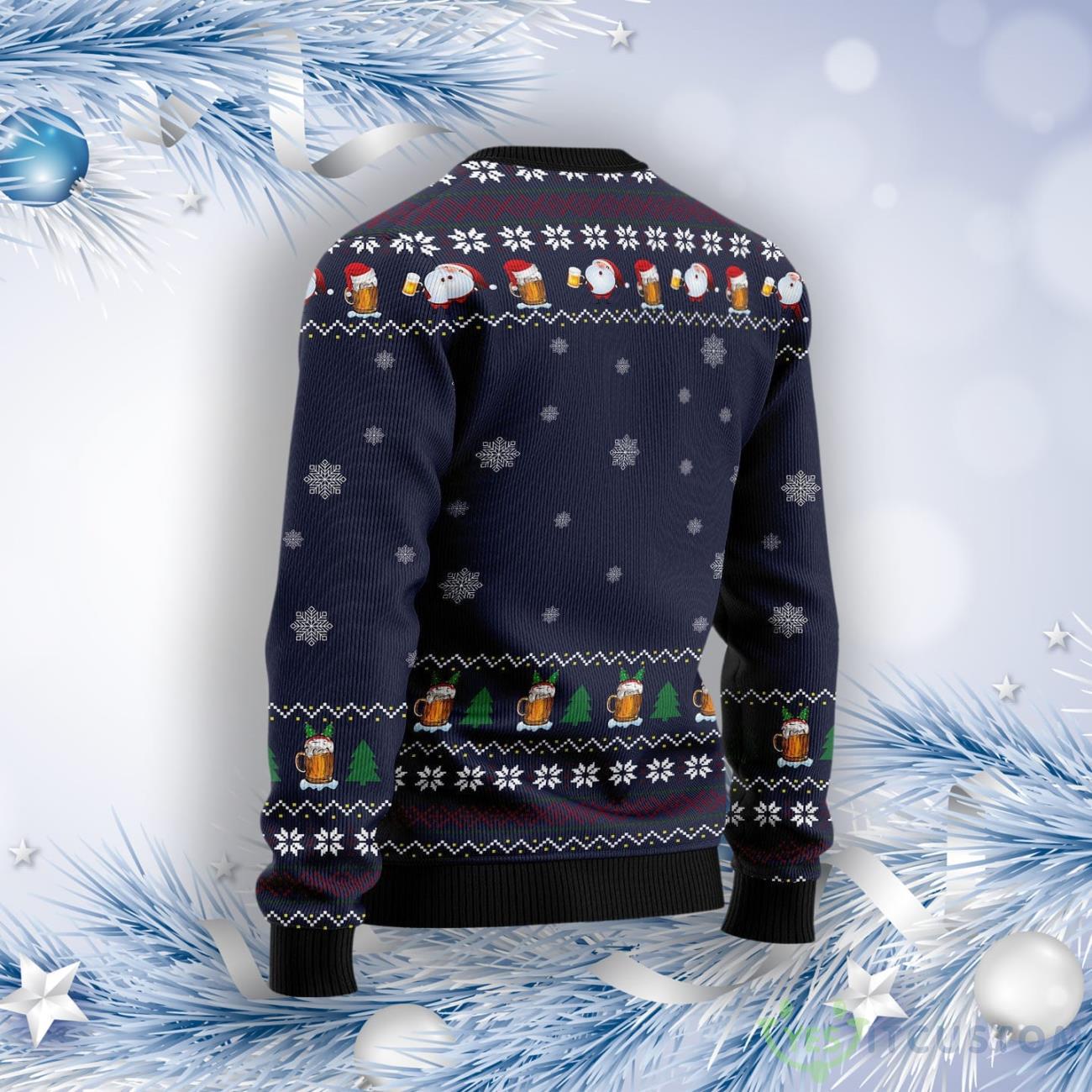 Drinking Beer All The Way Ugly Christmas Sweater 8 Drinking Beer All The Way Ugly Christmas Sweater Product Photo 2