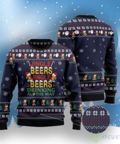 Drinking Beer All The Way Ugly Christmas Sweater 5 Drinking Beer All The Way Ugly Christmas Sweater Product Photo 3