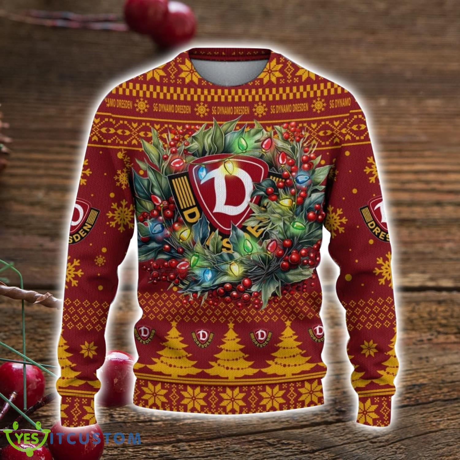 Dynamo Dresden 3D Ugly Christmas Sweater Christmas Gift For Fans Men Women Christmas Sweater 8 Dynamo Dresden 3D Ugly Christmas Sweater Christmas Gift For Fans Men Women Christmas Sweater Product Photo 2