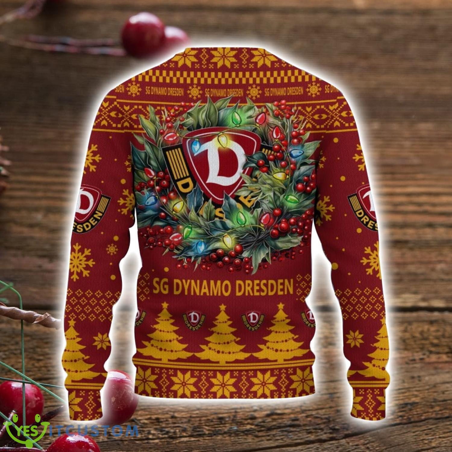 Dynamo Dresden 3D Ugly Christmas Sweater Christmas Gift For Fans Men Women Christmas Sweater 3 Dynamo Dresden 3D Ugly Christmas Sweater Christmas Gift For Fans Men Women Christmas Sweater Product Photo 3
