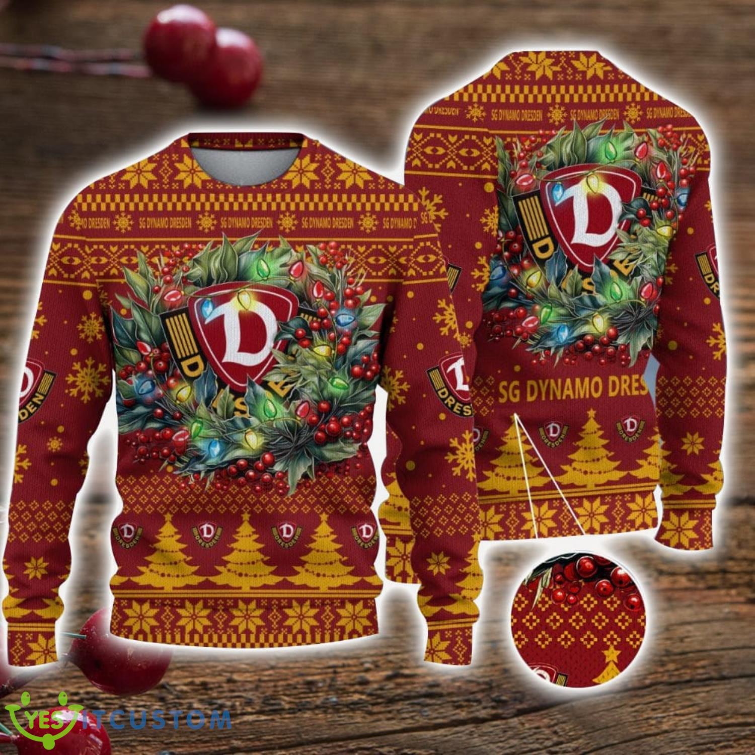 Dynamo Dresden 3D Ugly Christmas Sweater Christmas Gift For Fans Men Women Christmas Sweater 7 Dynamo Dresden 3D Ugly Christmas Sweater Christmas Gift For Fans Men Women Christmas Sweater Product Photo 1