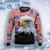 Eagle Usa Flag Ugly Christmas Sweater Product Photo 1