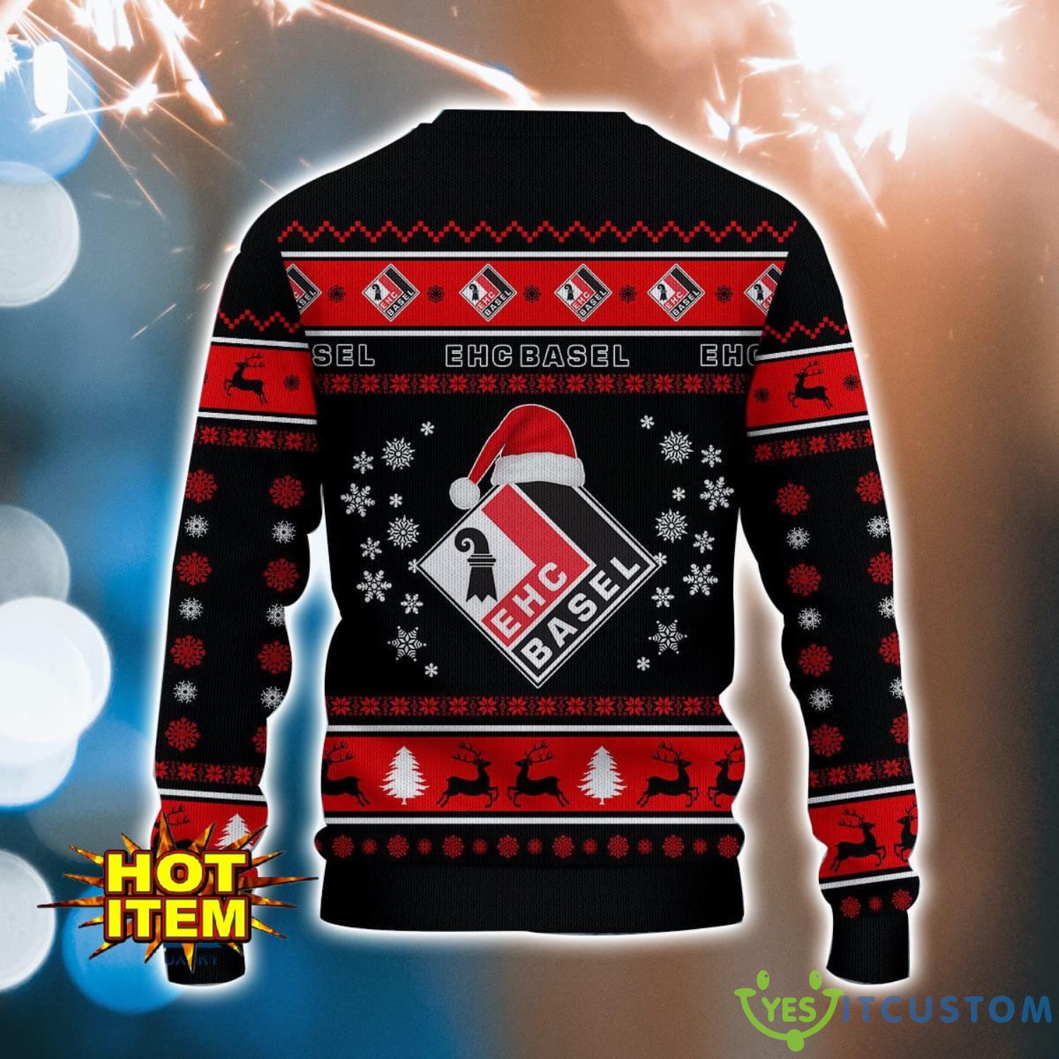 EHC Basel 3D Ugly Christmas Sweater For Men And Women Sport Fans 3 EHC Basel 3D Ugly Christmas Sweater For Men And Women Sport Fans Product Photo 3