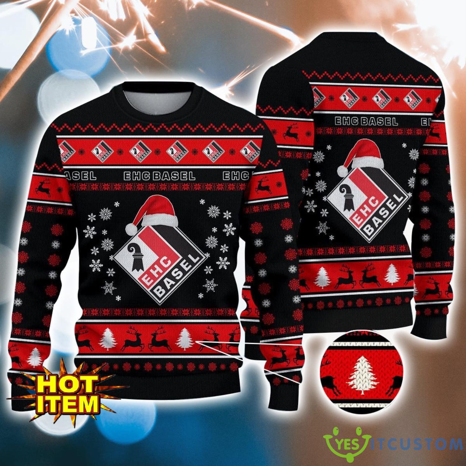 EHC Basel 3D Ugly Christmas Sweater For Men And Women Sport Fans 7 EHC Basel 3D Ugly Christmas Sweater For Men And Women Sport Fans Product Photo 1