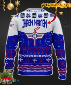 EHC Kloten Snowflakes Tree Custom Name Ugly Christmas Sweater New For Fans Gift Holidays Christmas - EHC Kloten 3D Sweater Christmas Photo 3