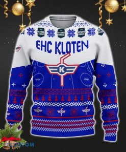 EHC Kloten Snowflakes Tree Custom Name Ugly Christmas Sweater New For Fans Gift Holidays Christmas - EHC Kloten 3D Sweater Christmas Photo 2