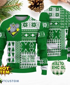 EHC Olten 3D Ugly Christmas Sweater Snowflake Pattern Christmas Holiday Gift For Men And Women Product Photo 1