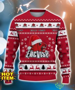 EHC Visp 3D Ugly Christmas Sweater For Men And Women Sport Fans Product Photo 2