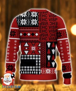 EHC Visp 3D Ugly Christmas Sweater Snowflake Pattern Christmas Holiday Gift For Men And Women Product Photo 3