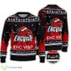 EHC Visp Logo Santa Hat Forest Snow Ugly Christmas Sweater Gift - EHC Visp Logo Santa Hat Forest Snow Ugly Christmas Sweater Gift